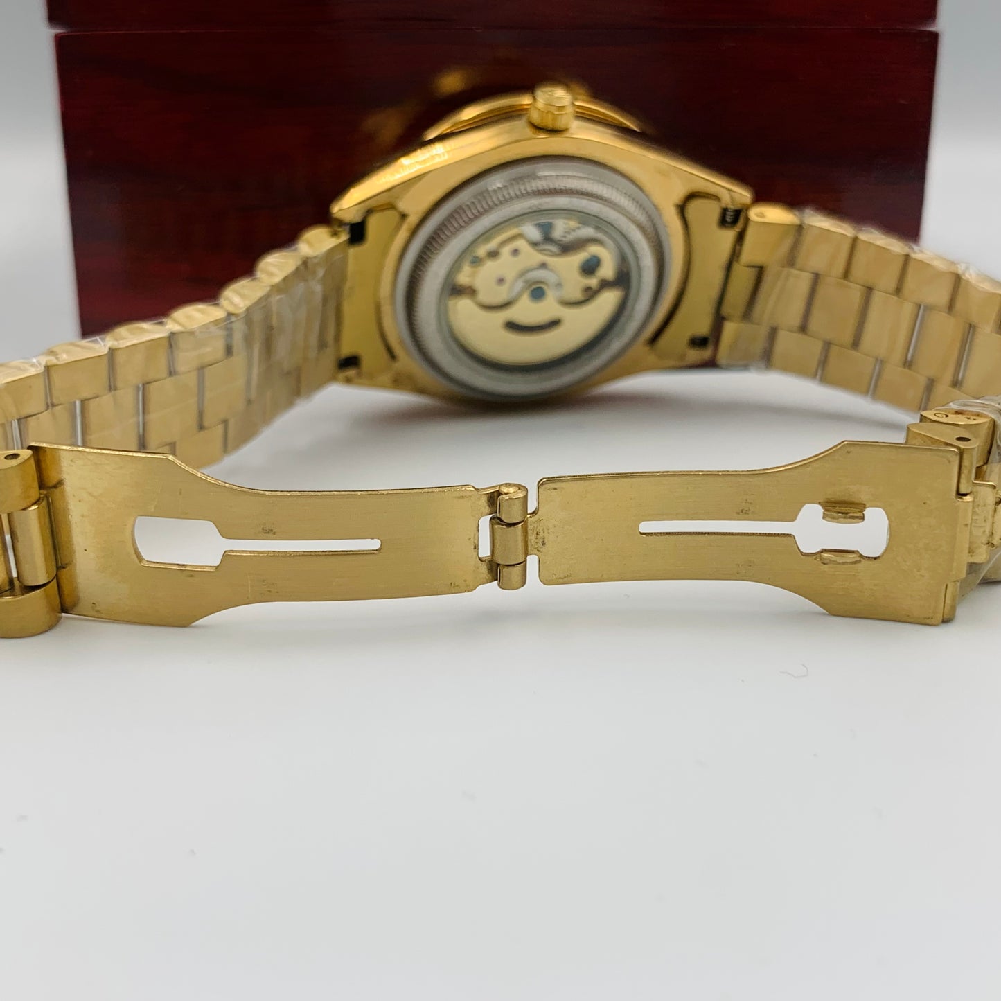 Rolx White Full Golden Watch