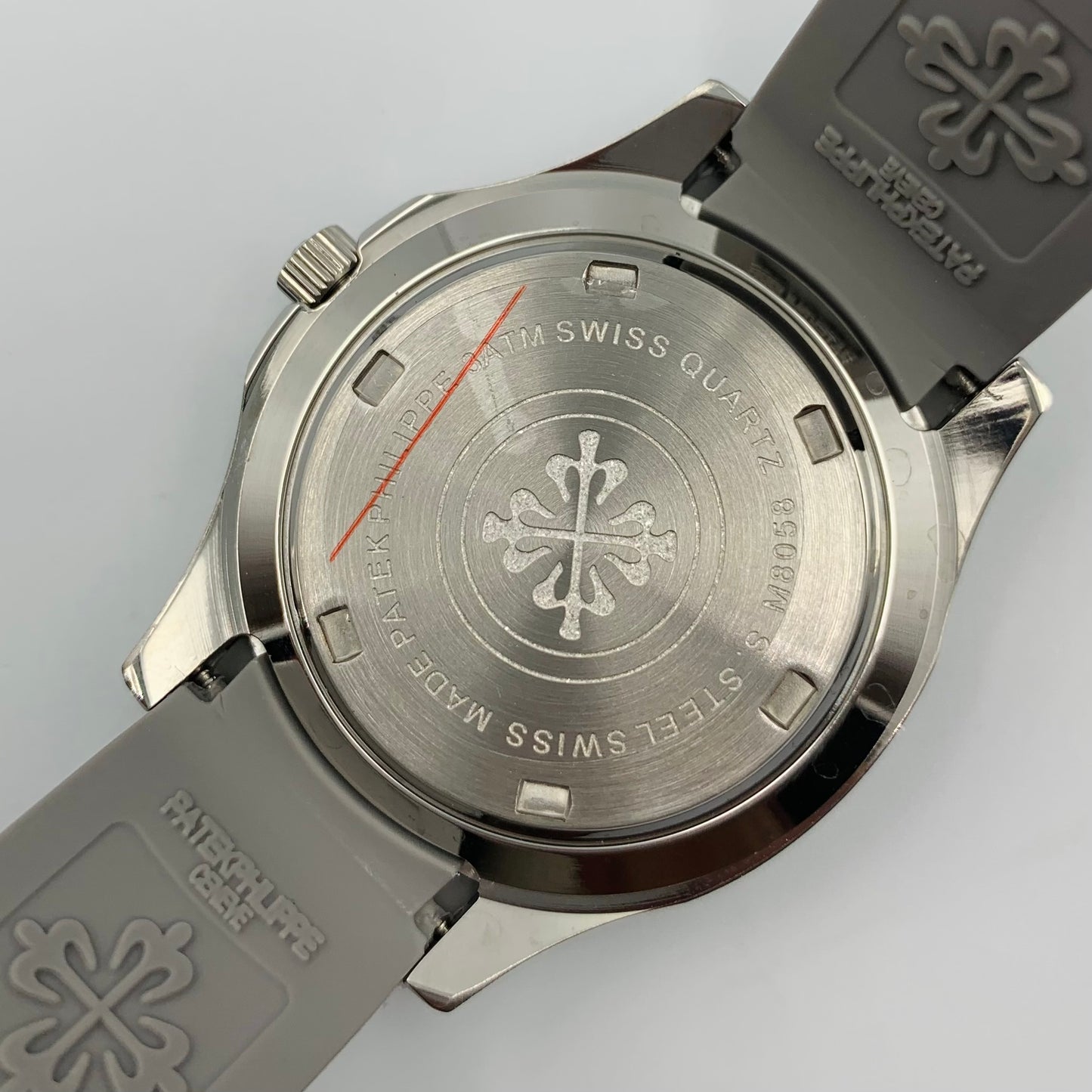 Patek Grey Dail Grey Strap Watch