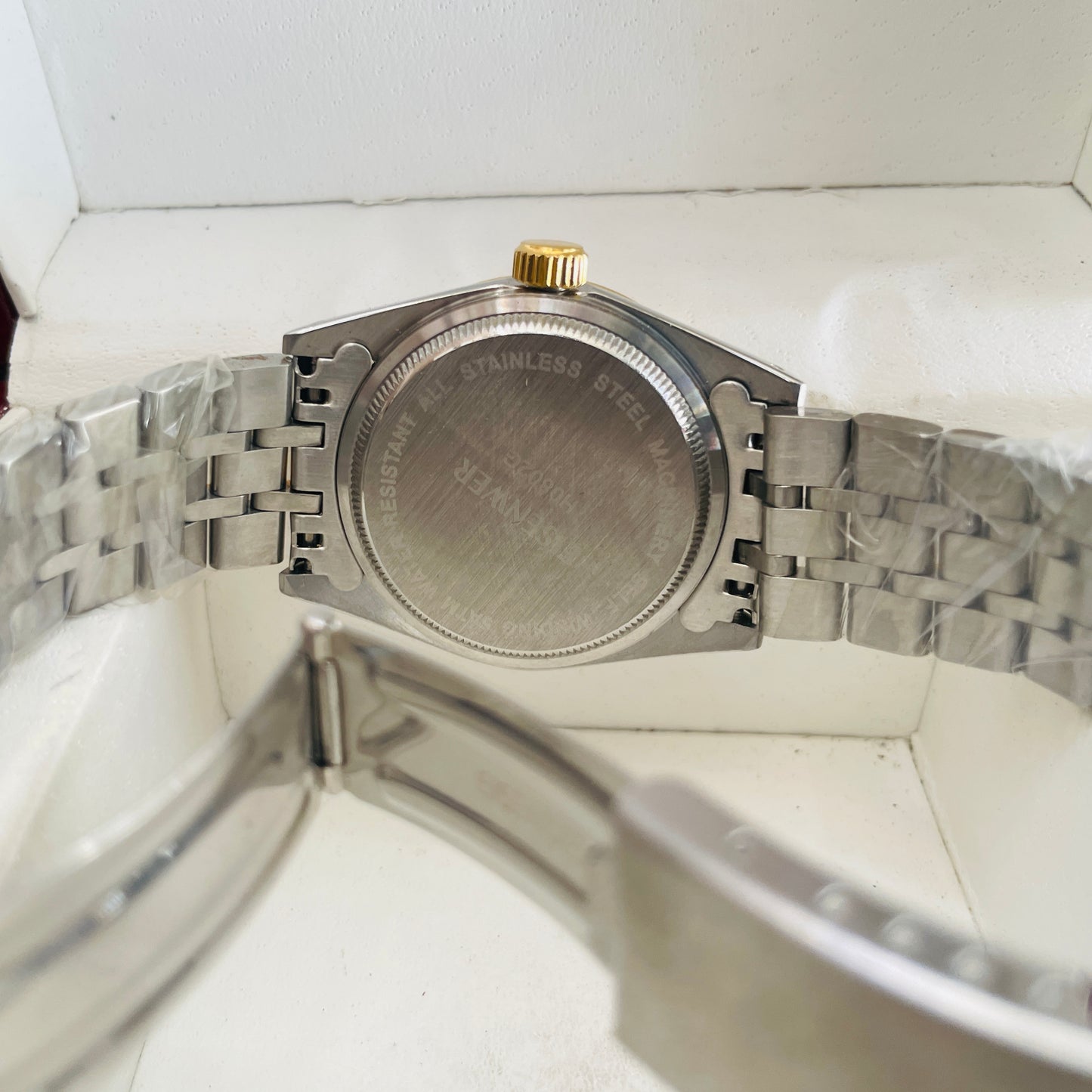 Eisenwer Twotone Golden Automatic Unisex Watch