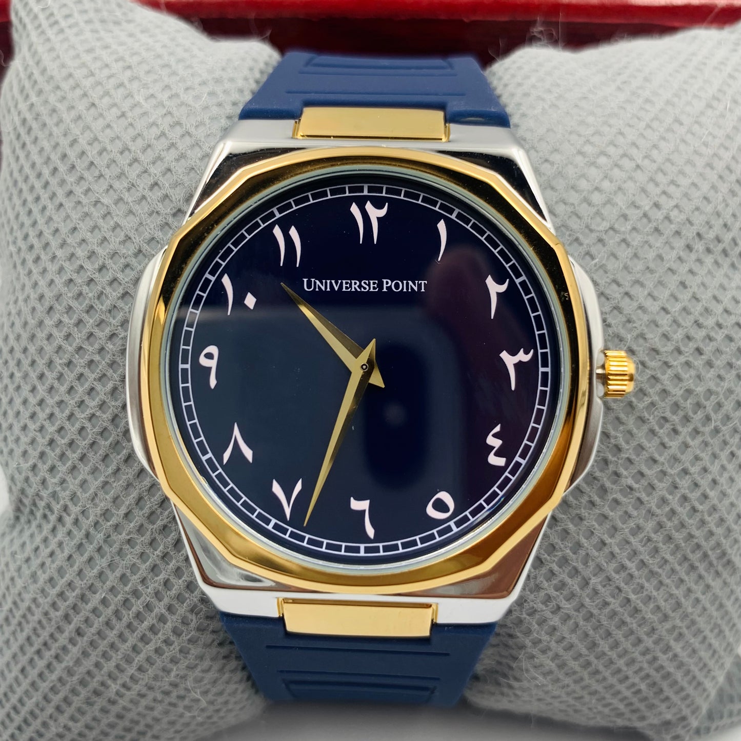 UP Arabic Blue Twotone Watch