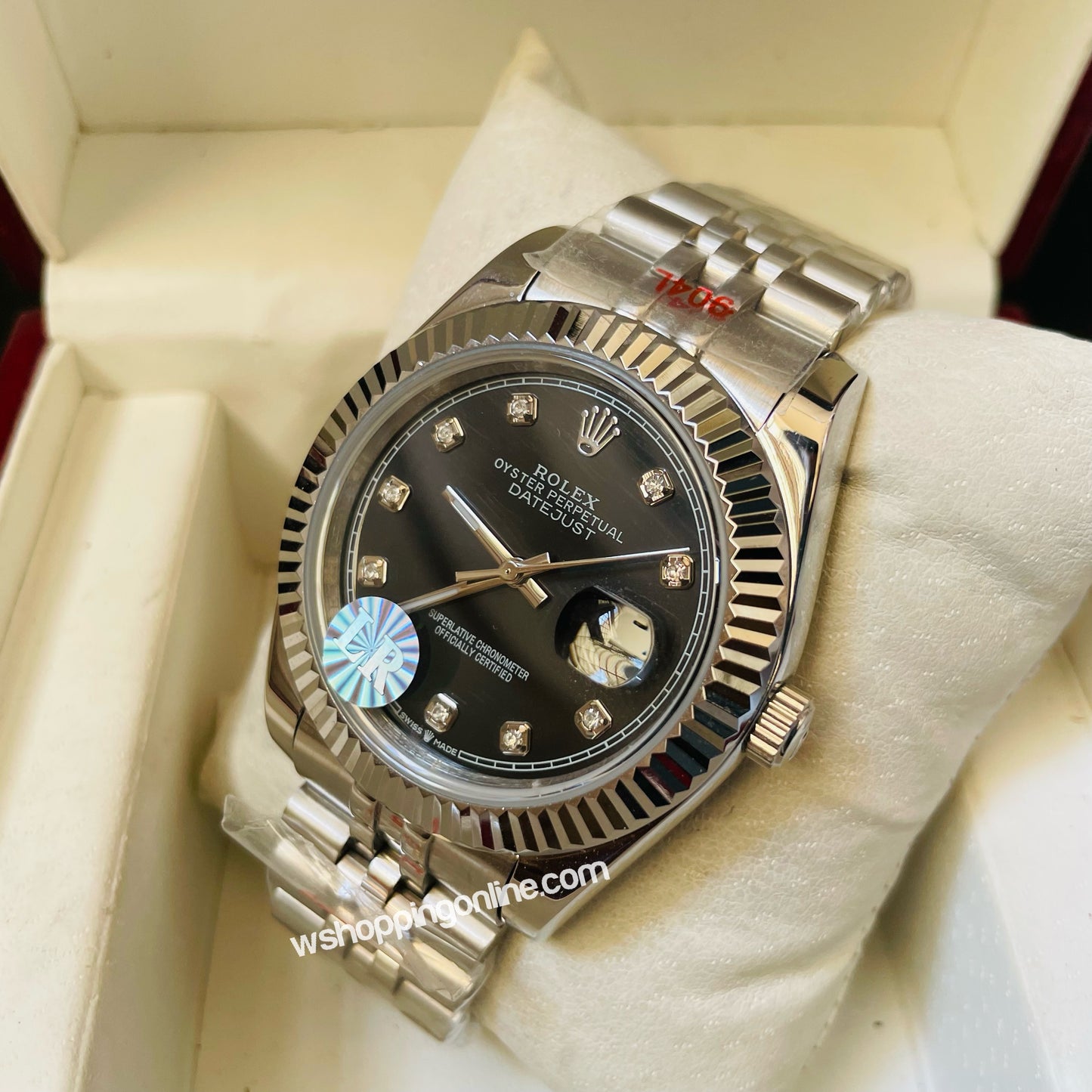 Master Silver Black Datejust Automatic Watch
