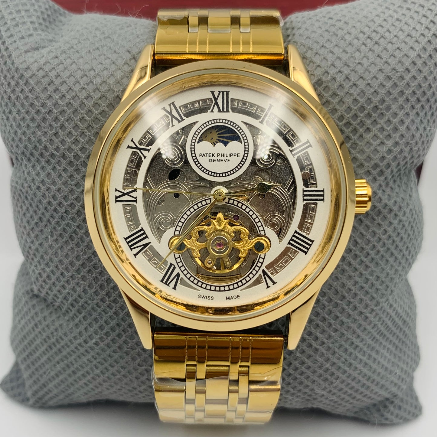 Patek Skeleton White Watch