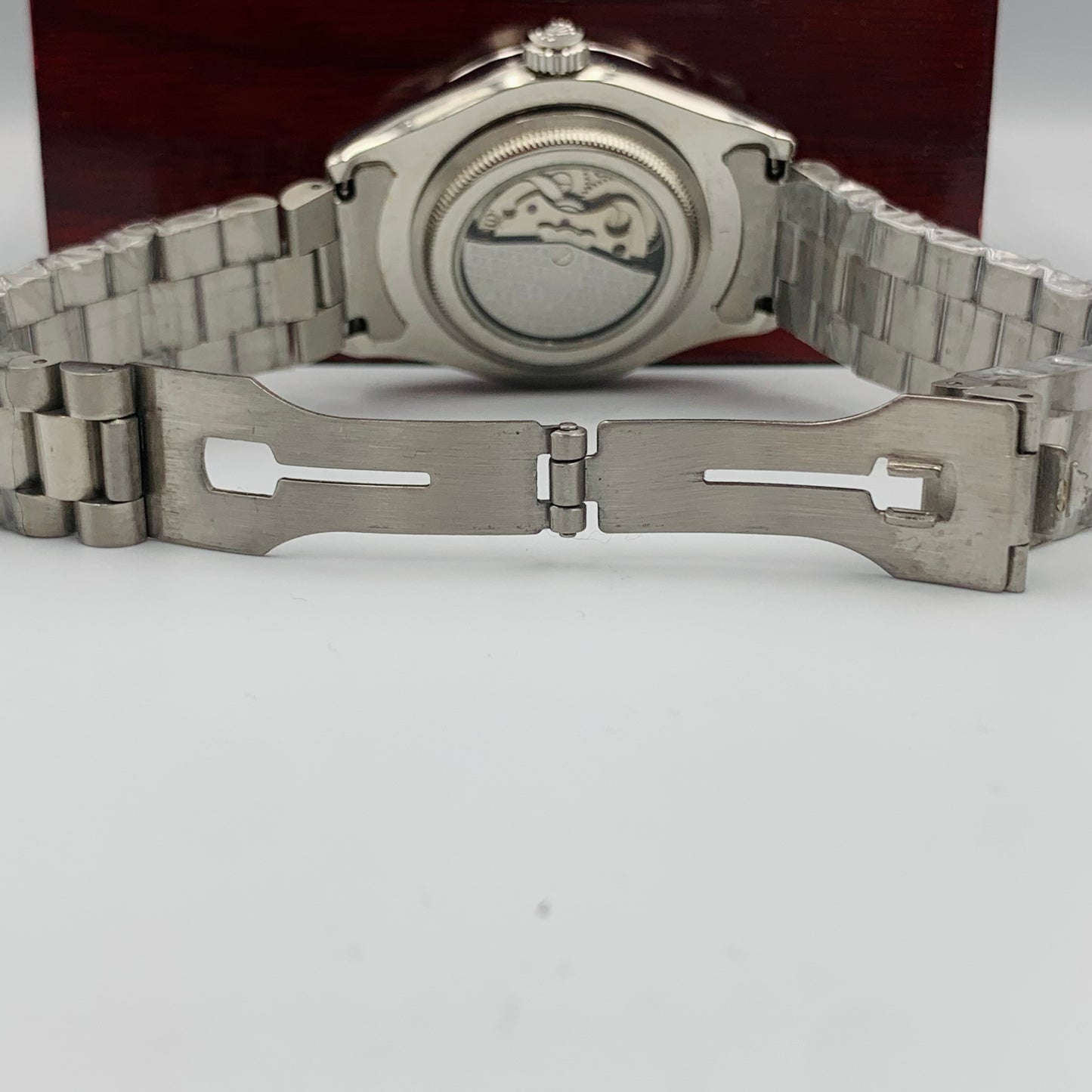 Rolx Silver Blue Watch