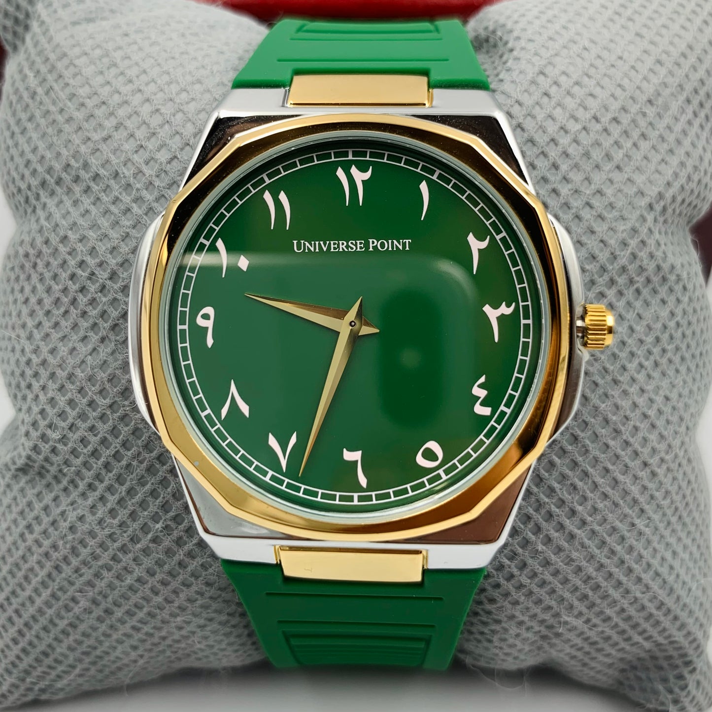 UP Arabic Green Twotone Watch