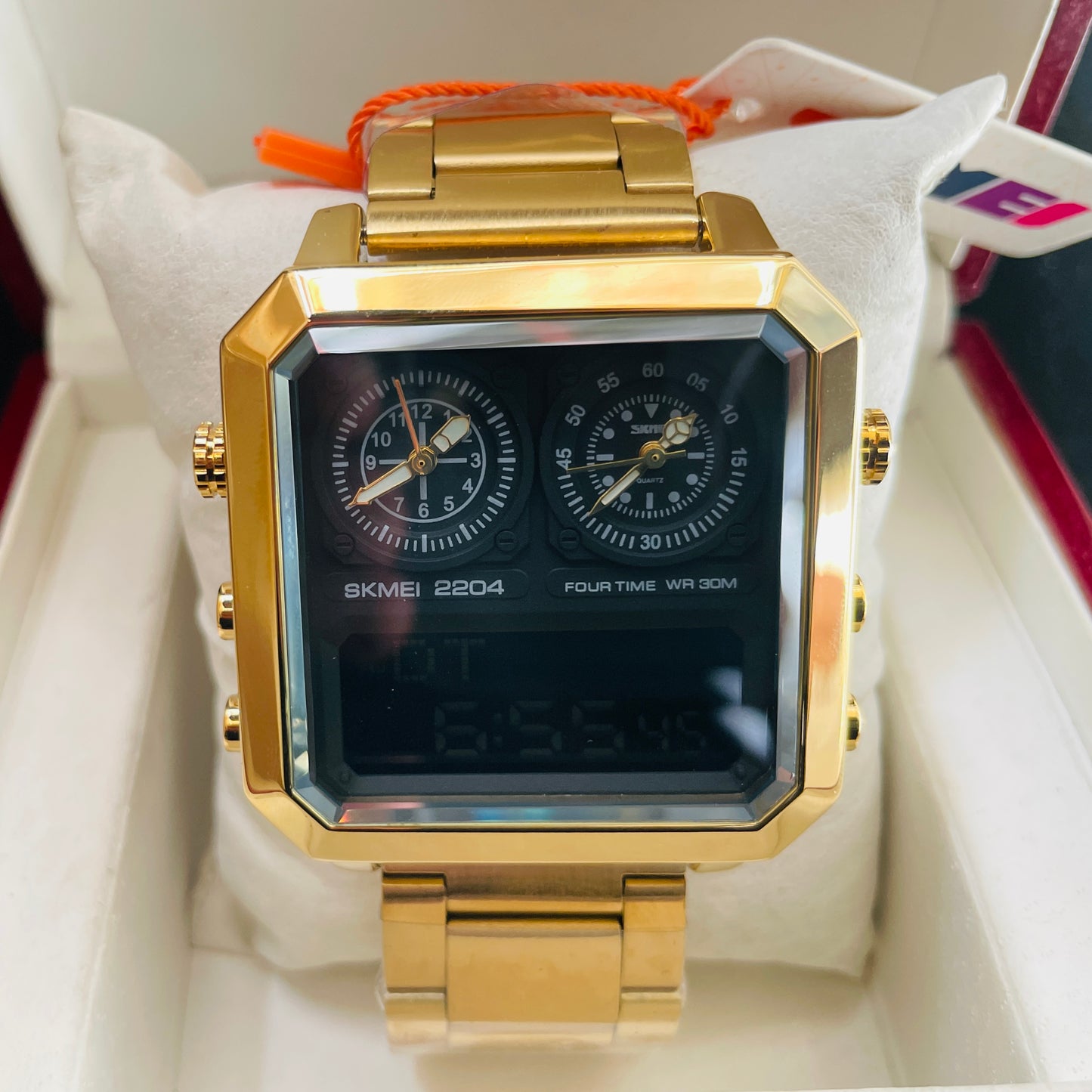 Skmei Golden Four Time Watch