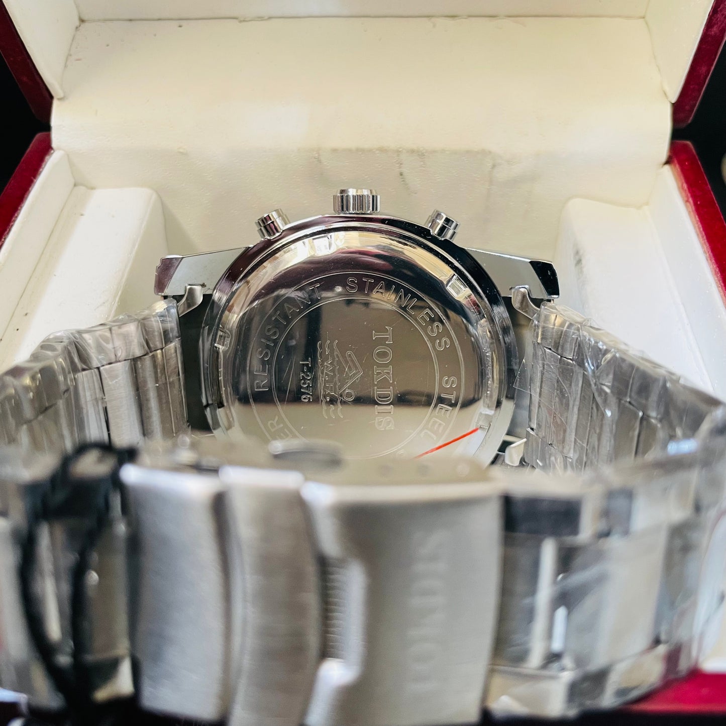 Tokdix 3 time Silver Black Original Watch