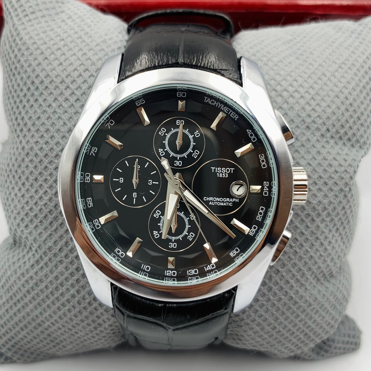 Tissot Silver Black Watch