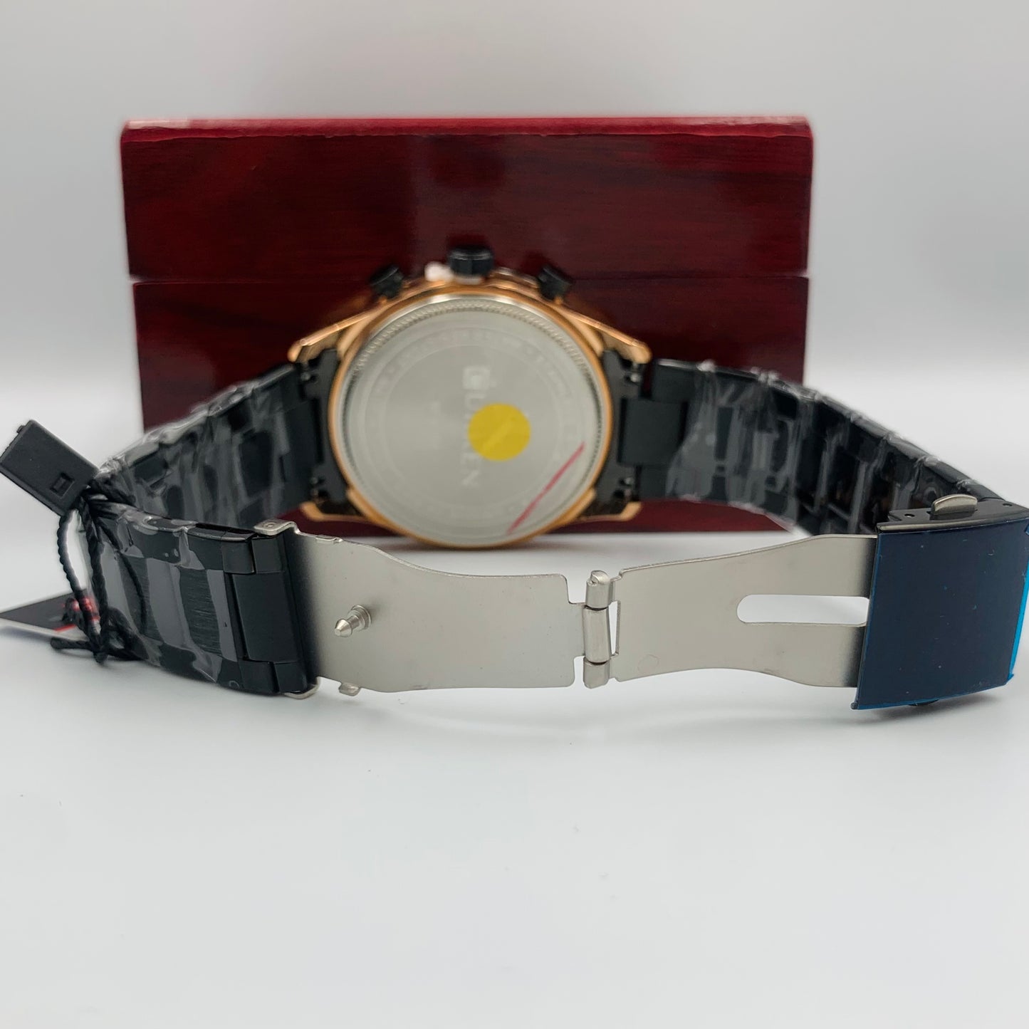 Curren Black Twotone Chrono Working Watch