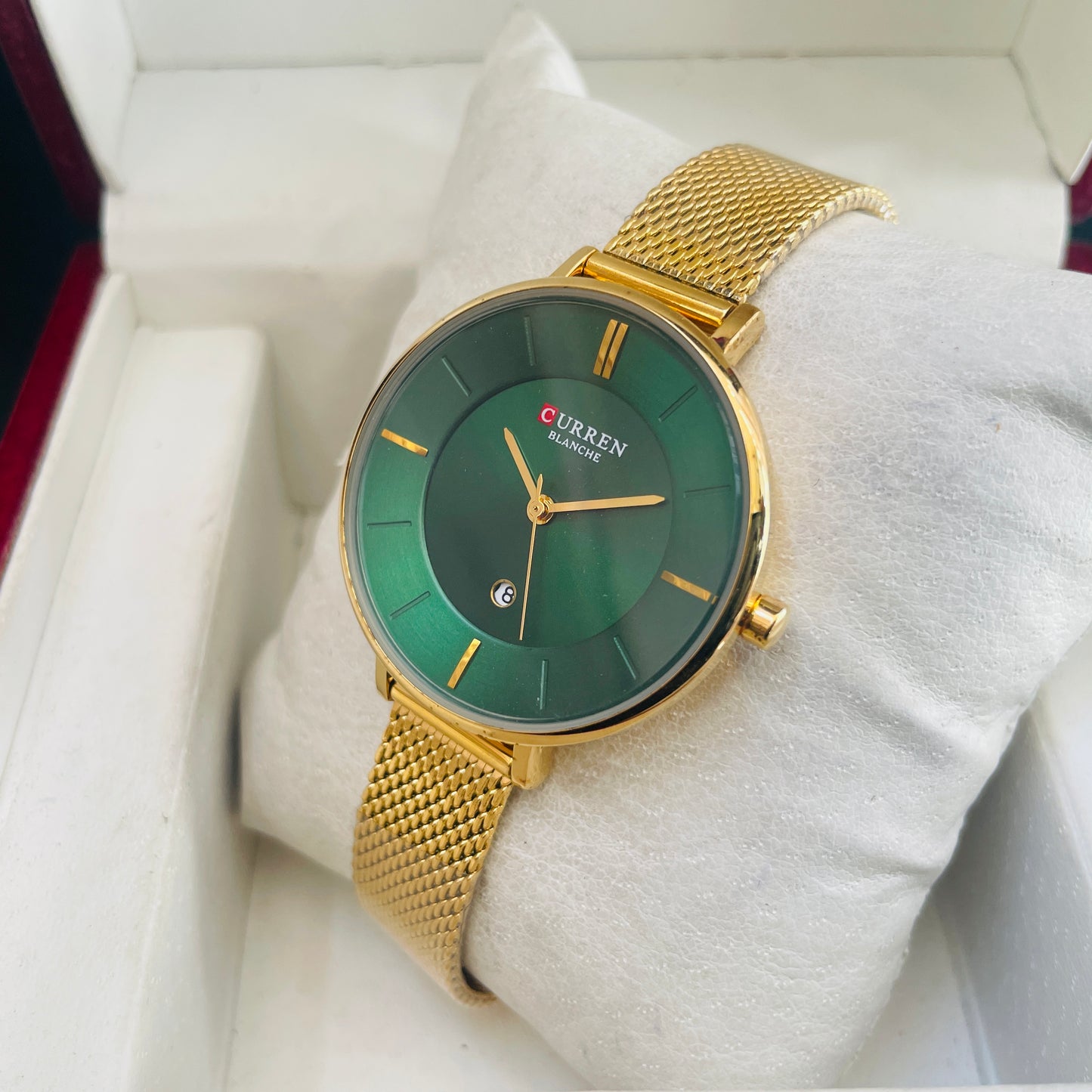 Curren Golden Green Watch