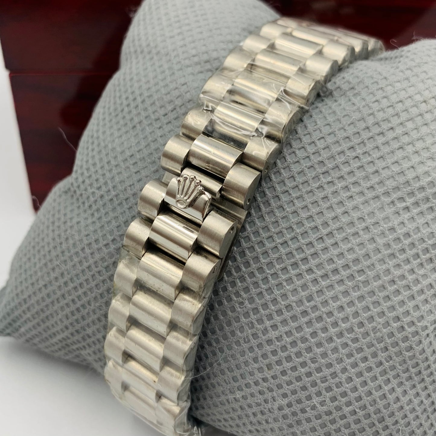 Rolx Silver Blue Watch