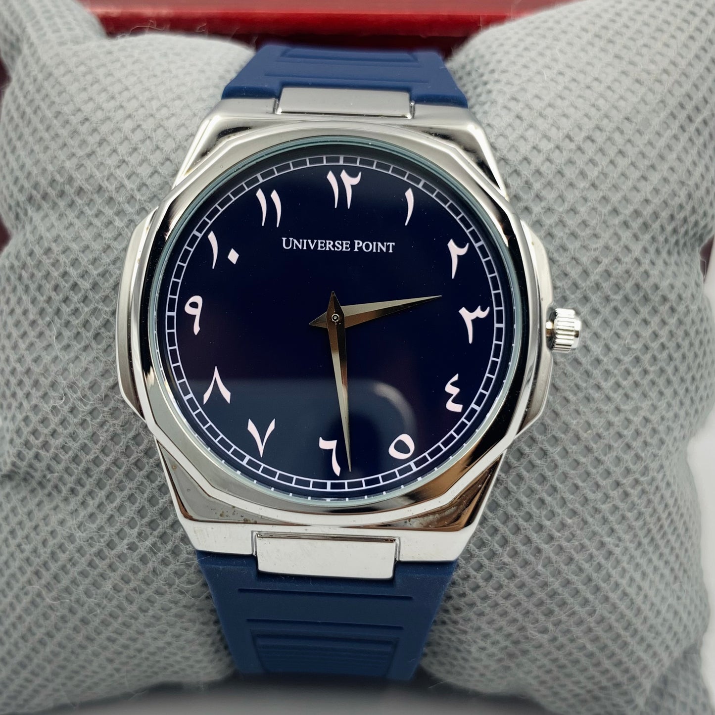 UP Arabic Blue Silver Watch