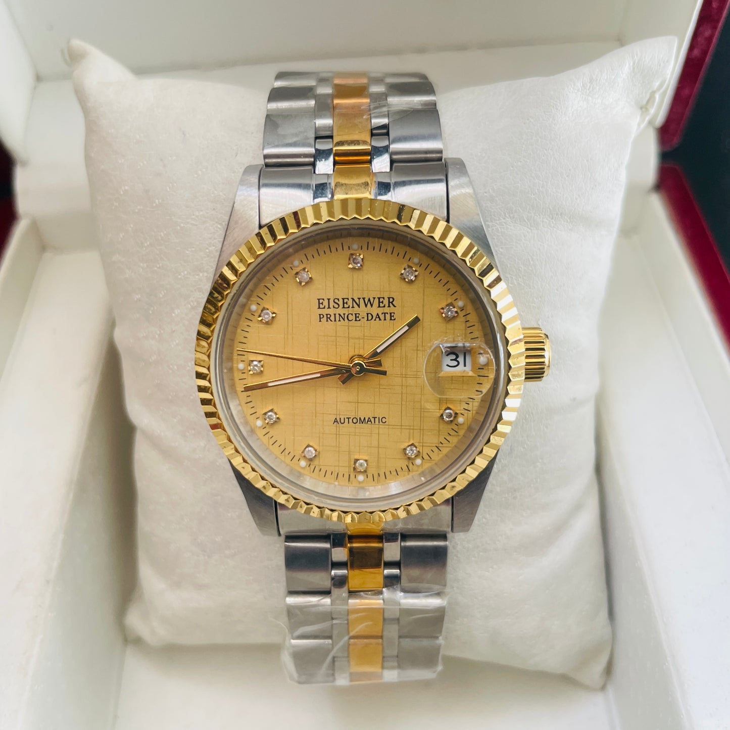 Eisenwer Twotone Golden Automatic Unisex Watch