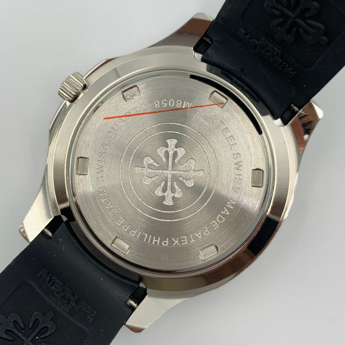 Patek Black Dail Black Strap Watch