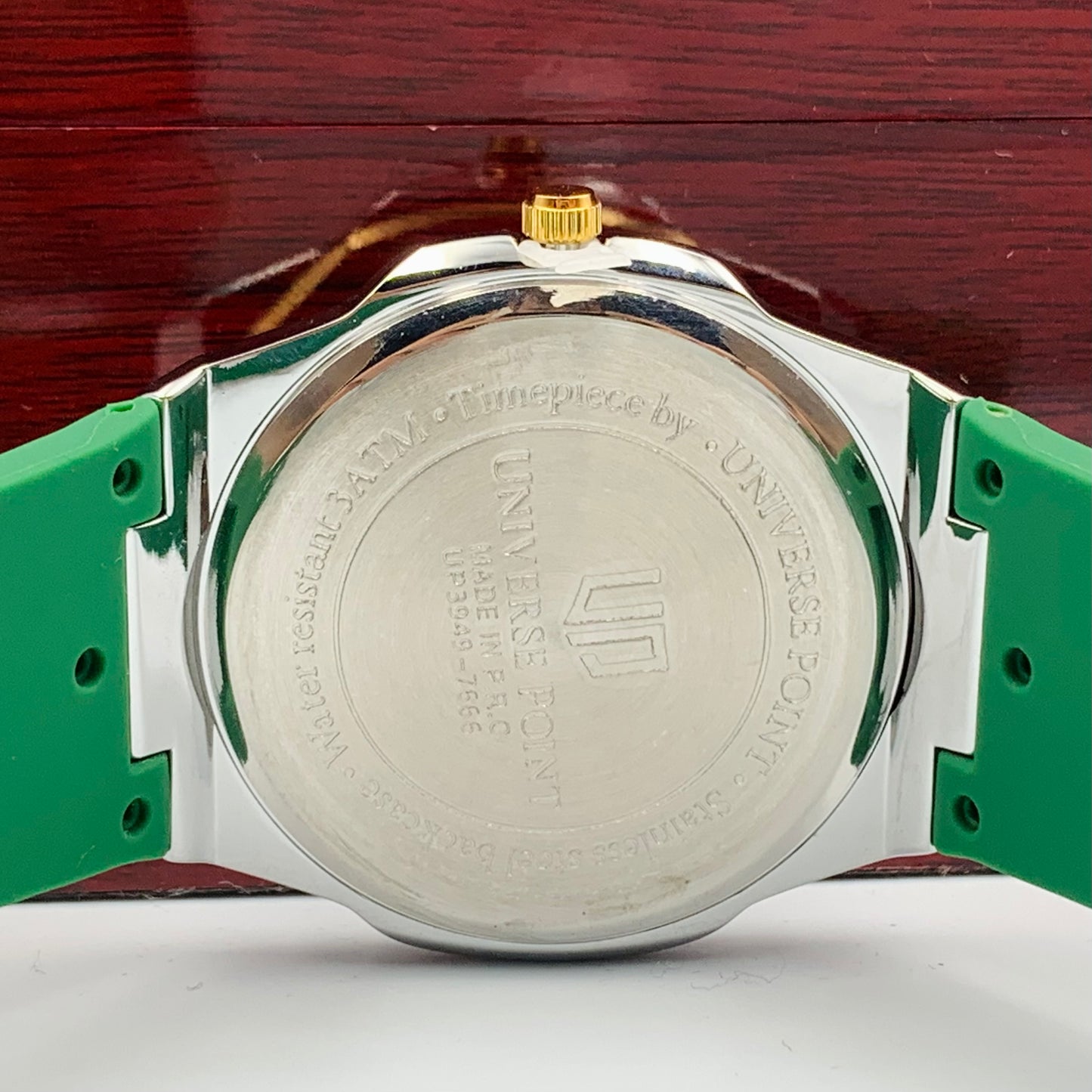 UP Arabic Green Twotone Watch