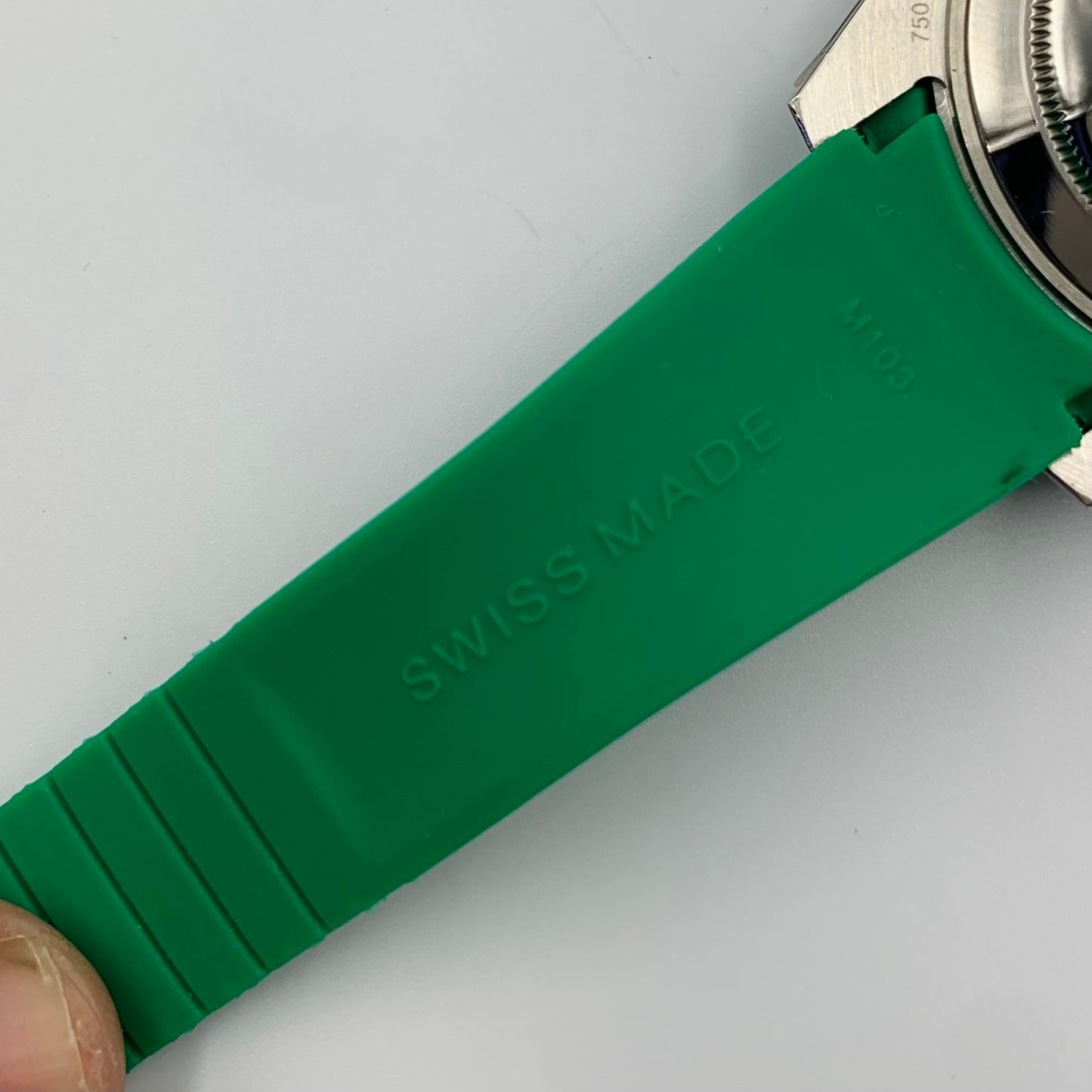Rolx Green Silver Watch