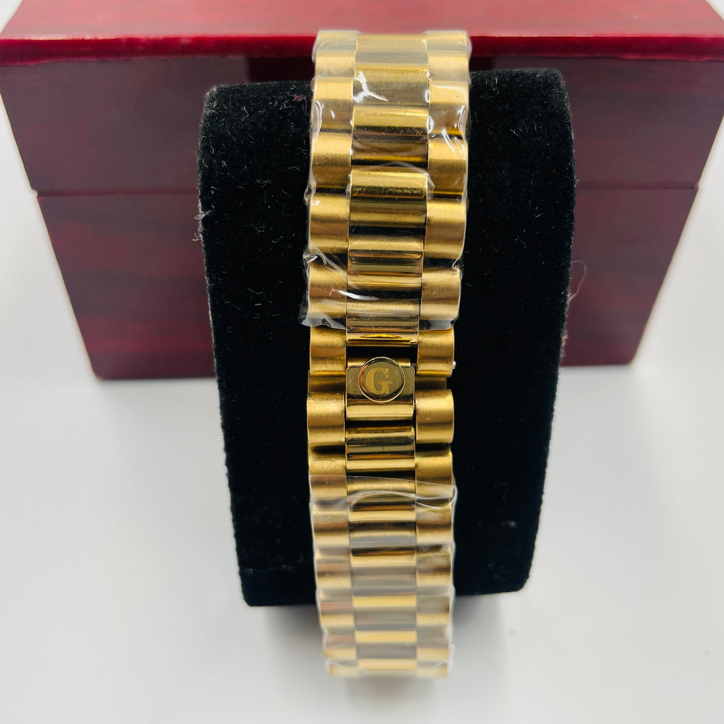 Golden Blue Day-Date Watch