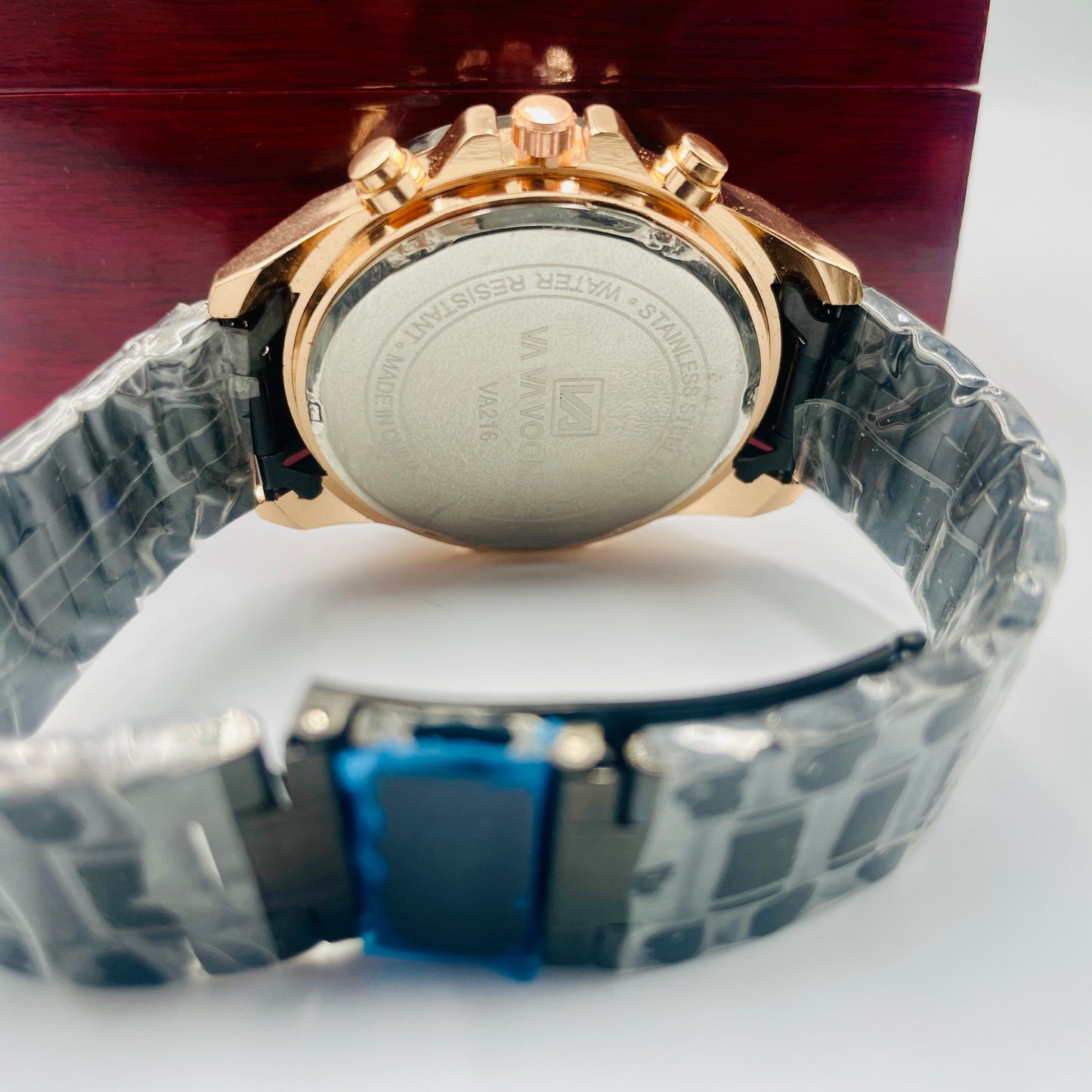 Curren Black Copper Chronograph working Original Watch