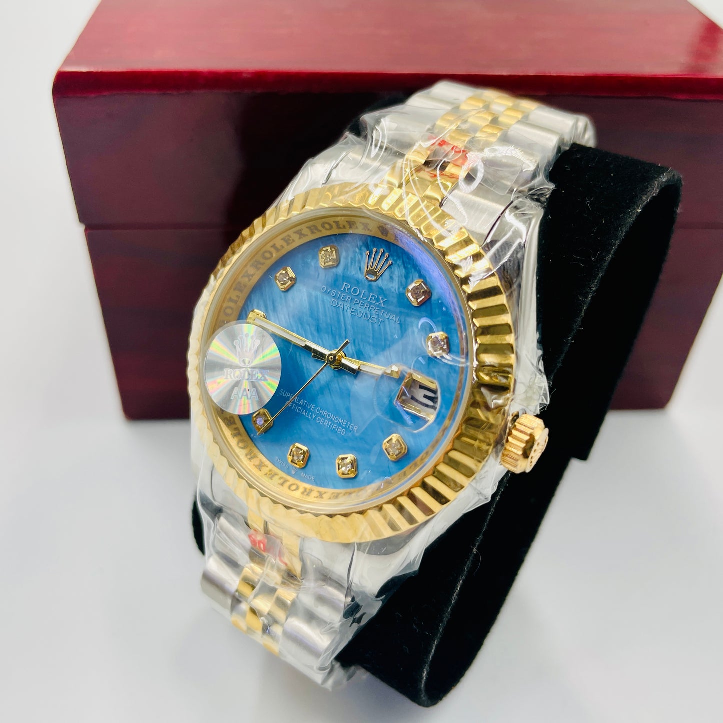 Twotone Blue Datejust Watch