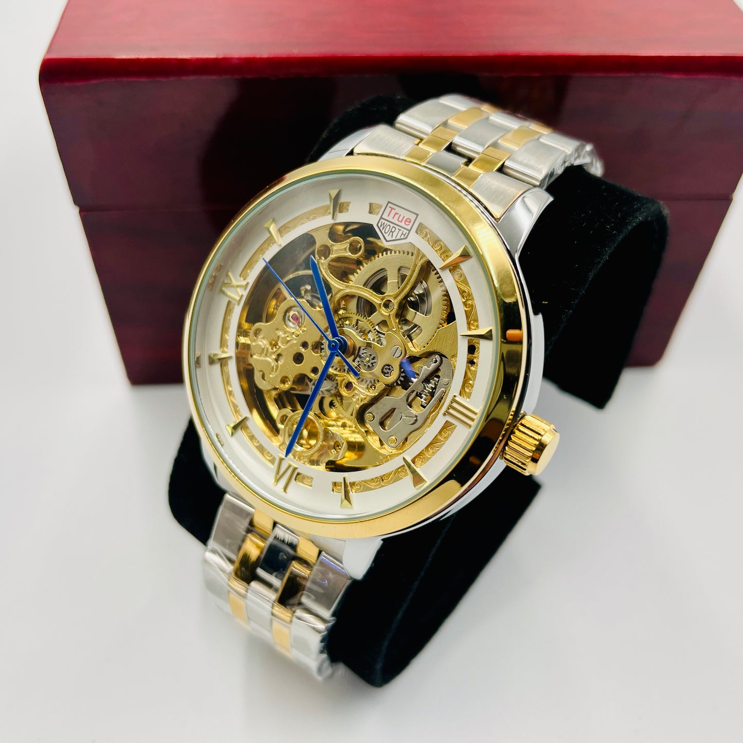 TrueWorth Original Twotone White Automatic Watch