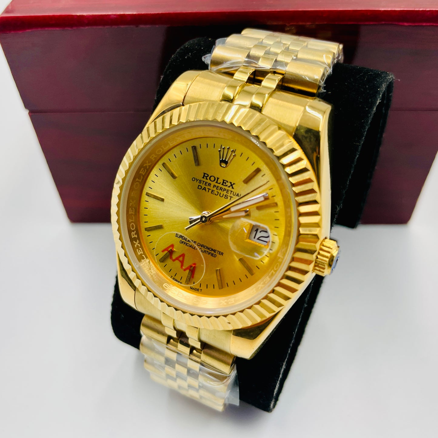Full Golden Index Datejust Watch