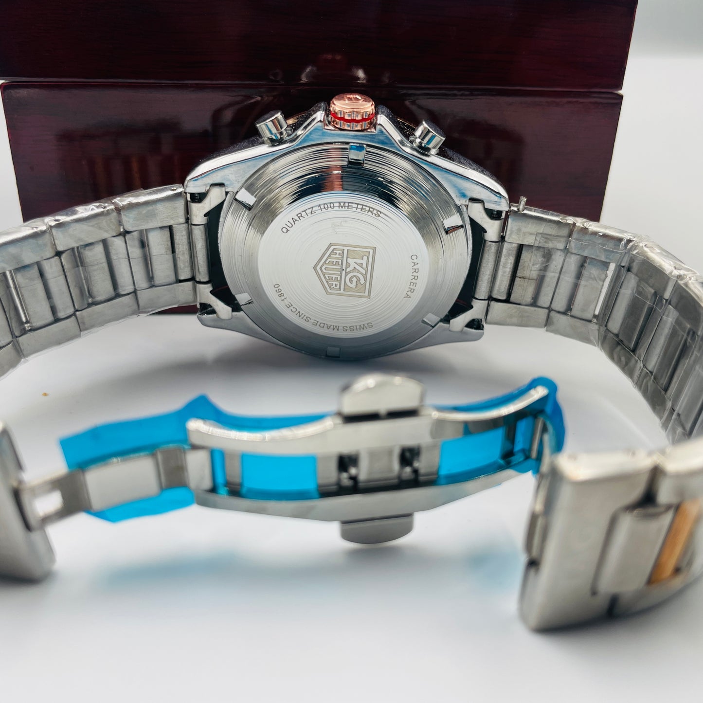 Tag Grand Carrera Twotone Black Chronograph Working Watch