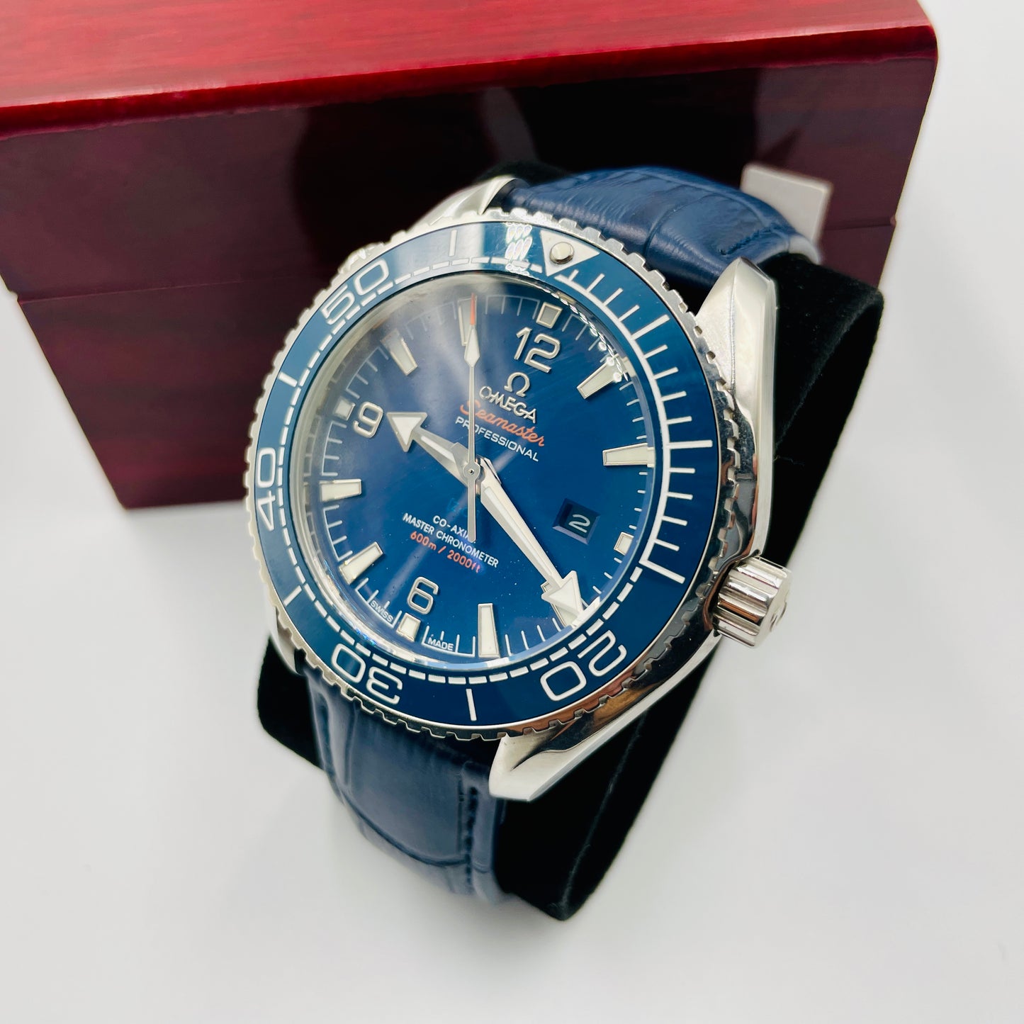 SeaMaster Blue Strap Automatic Watch
