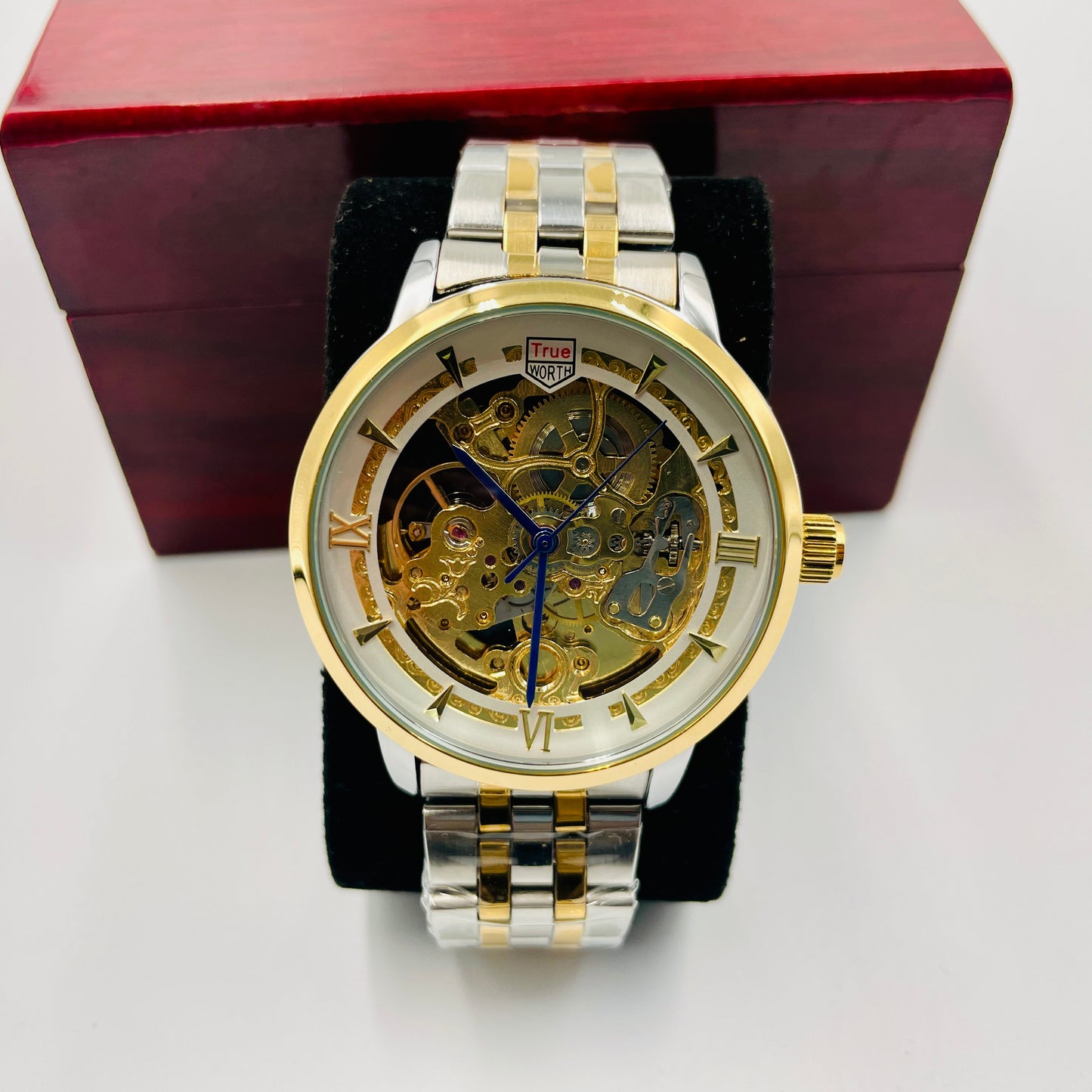 TrueWorth Original Twotone White Automatic Watch