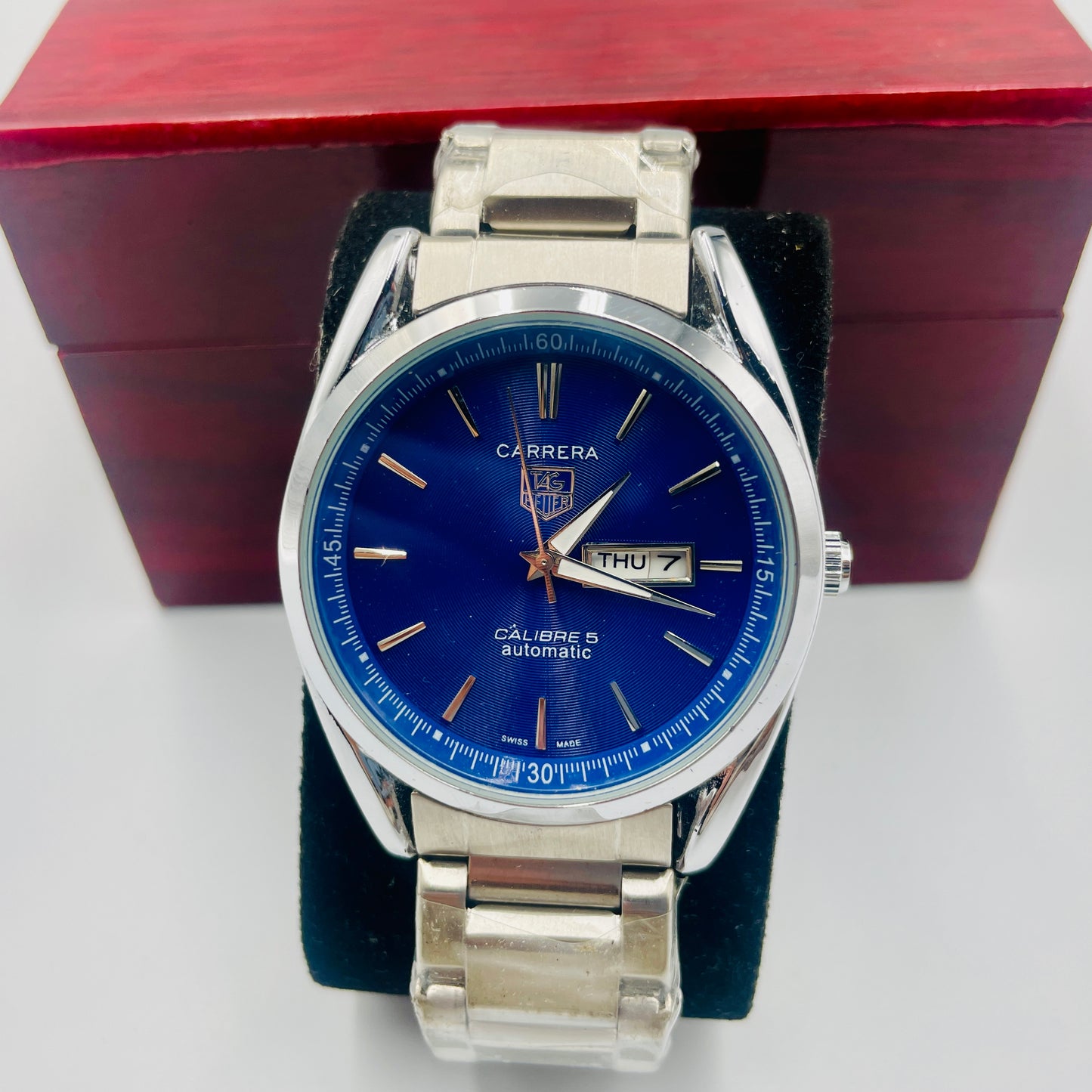 Tag Silver Blue Watch