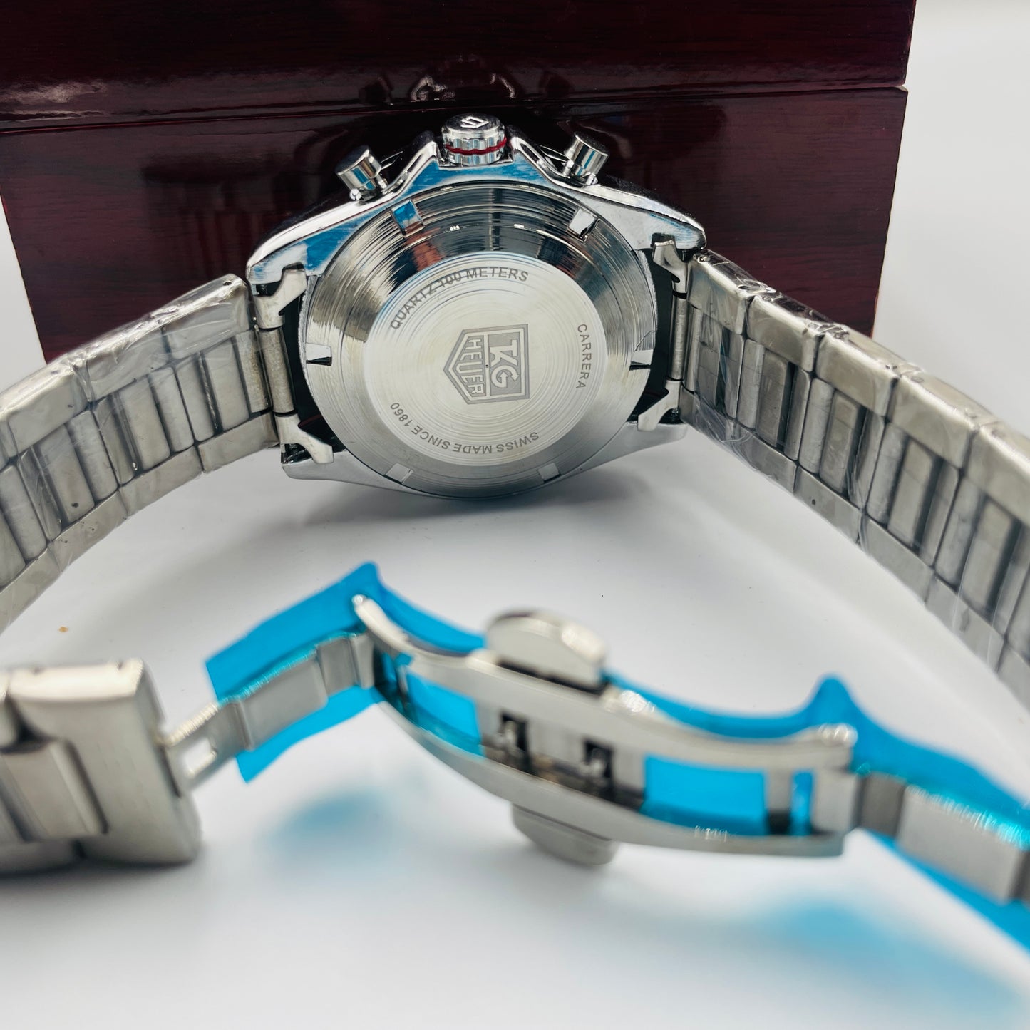 Tag Grand Carrera Silver Black Chronograph Working Watch