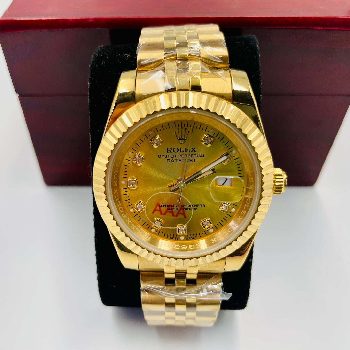 Full Golden Diamond Datejust Watch