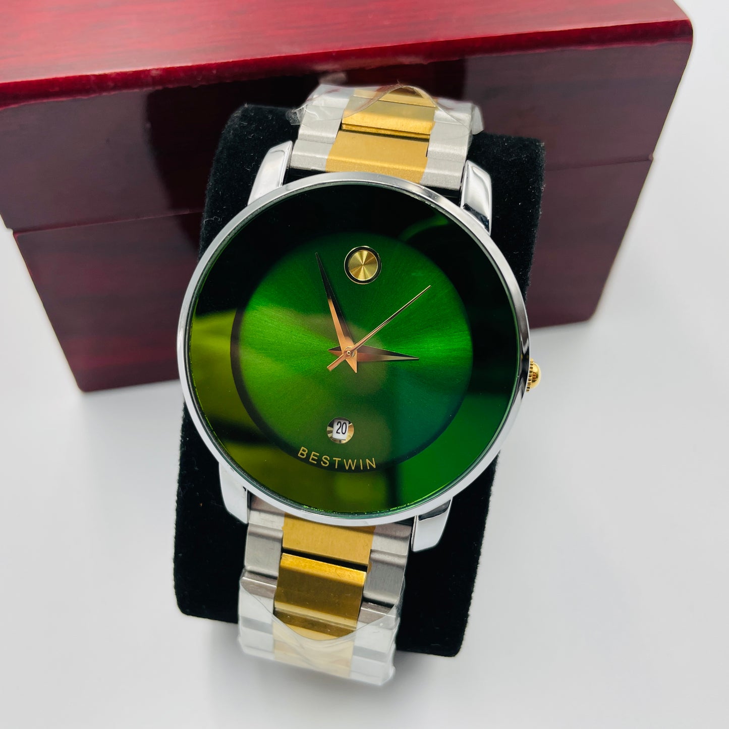 Bestwin Twotone Green Dial Watch