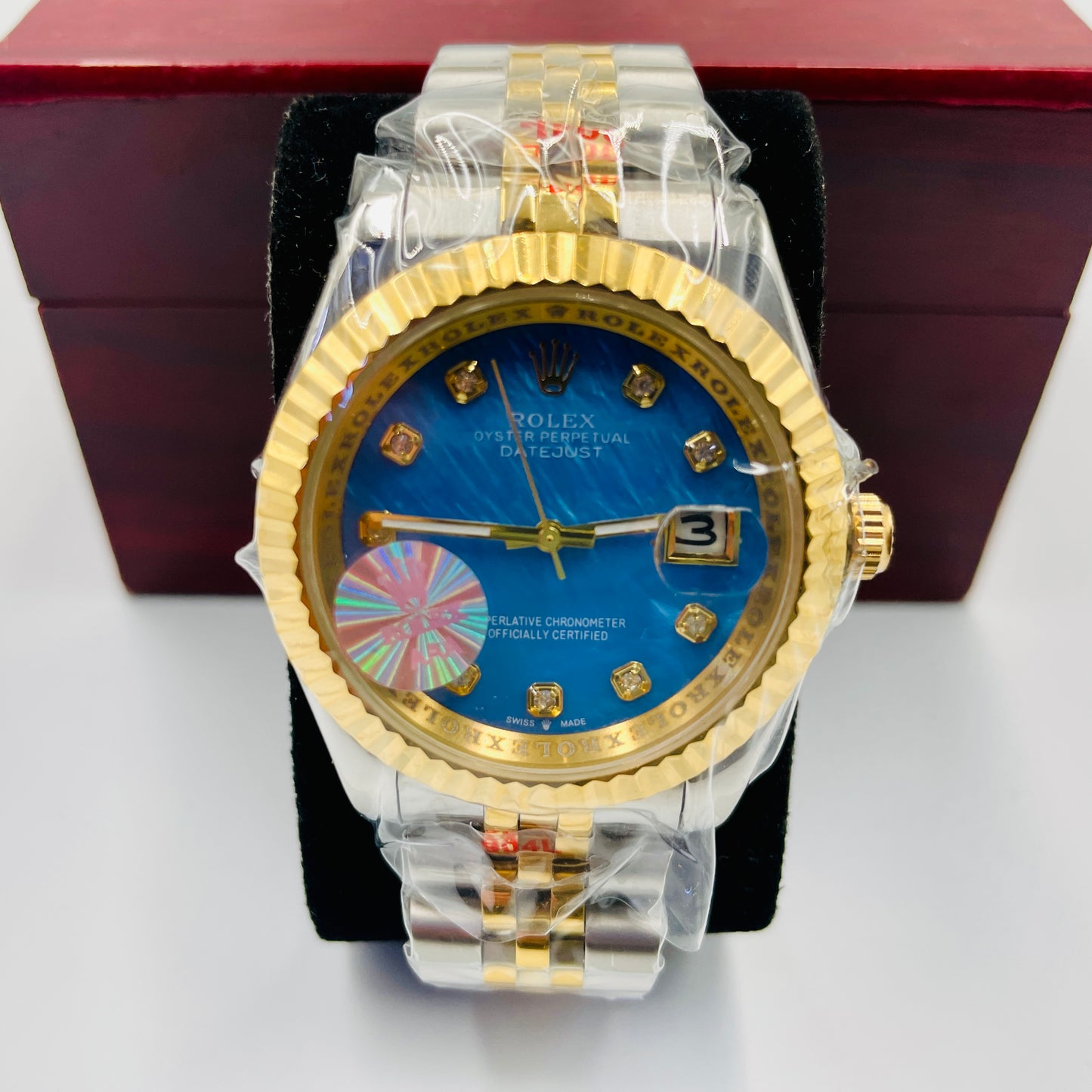 Twotone Blue Datejust Watch