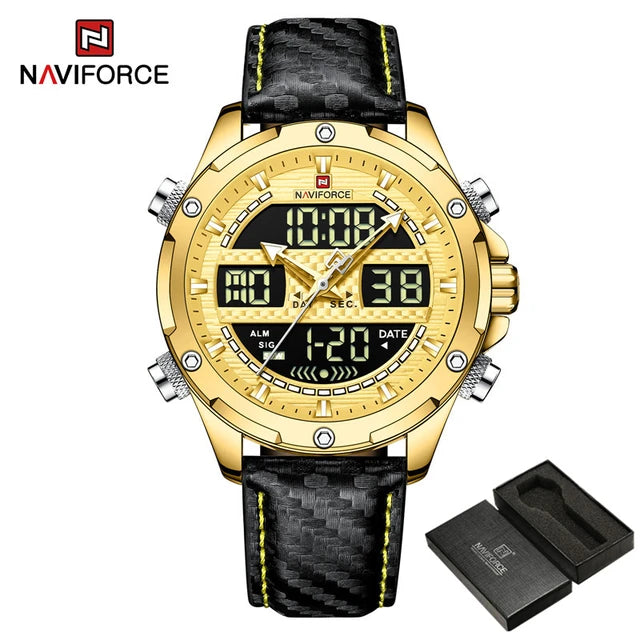 Naviforce discount watch golden