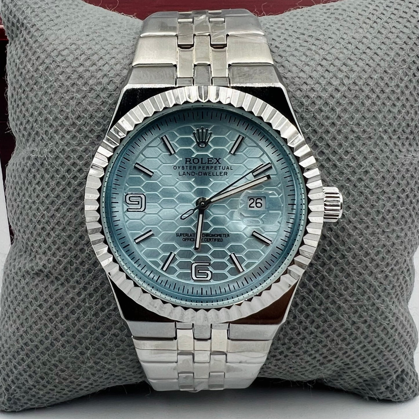 Rolx Landweller New Silver Tiffny Watch