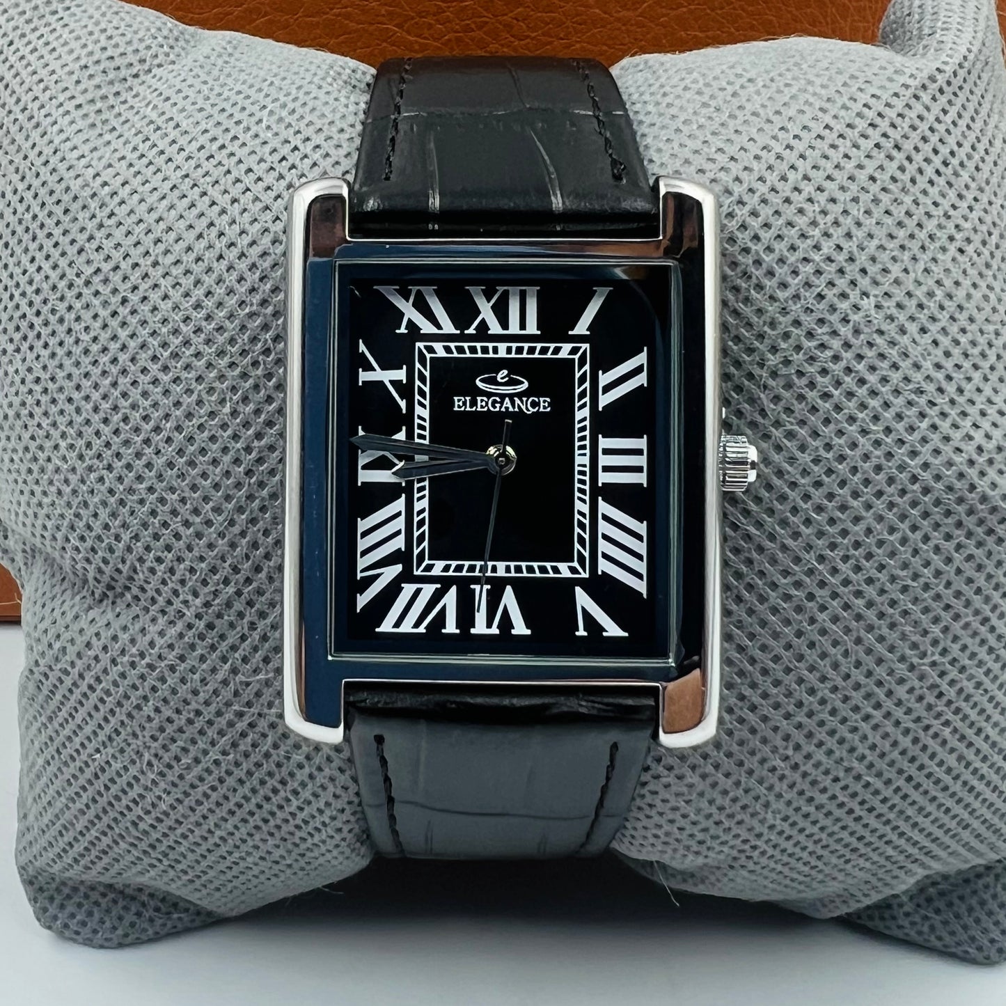 Elegance Silver Black Watch