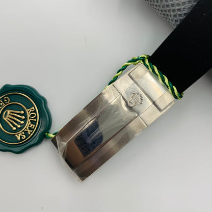 Rolx Silver Black Watch