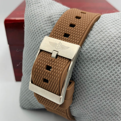 Breitling White Brown Watch