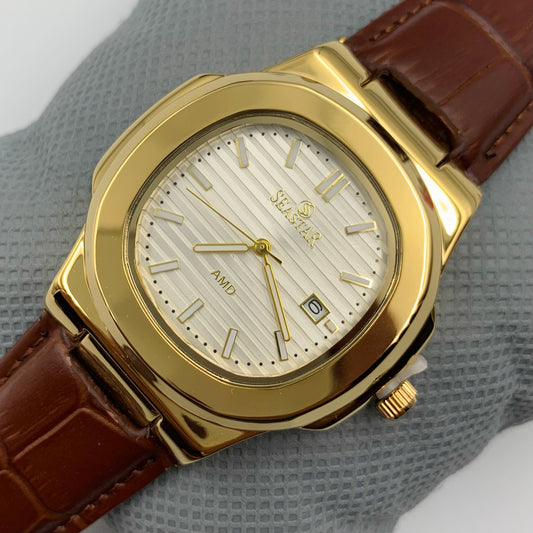 Seastar White Golden Watch