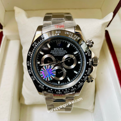 Master Daytona Silver Black Automatic Watch