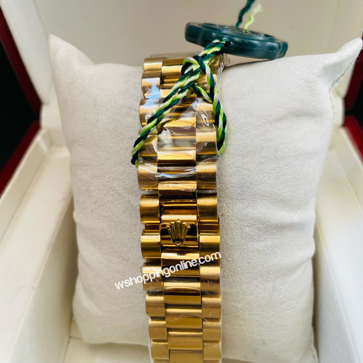 Full Golden Arabic DayDate President Chain Watch