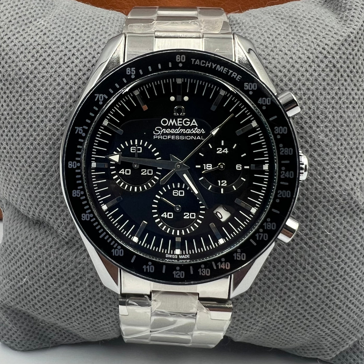 Omega Speedmaster Chronograph Simple Black Watch