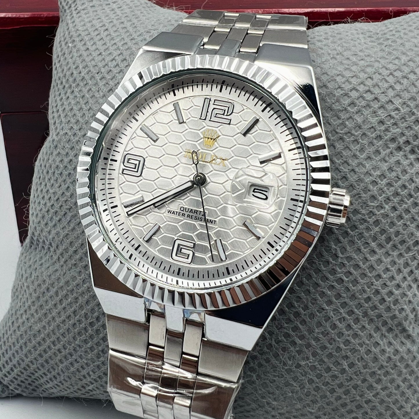 Rolx Landweller Full Silver Watch