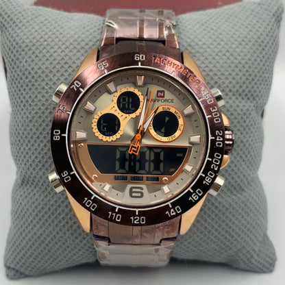 Naviforce Brown Twotime Watch