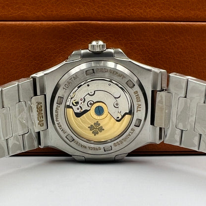 Patek Silver Blue Automatic Watch