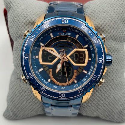Naviforce Blue Twotime Watch