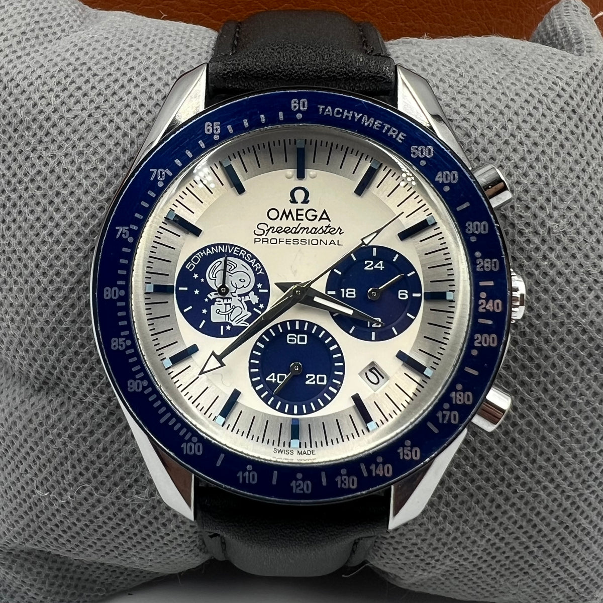 Omega Speedmaster Chronograph Blue Patta Watch