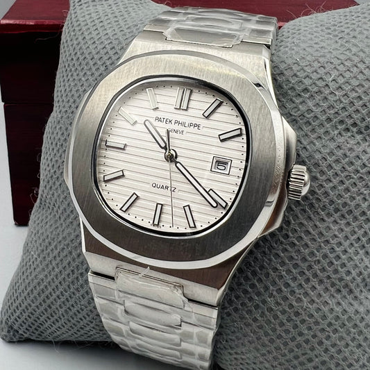 Patek Automatic Master Silver White Watch