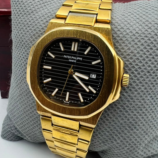 Patek Golden Black Watch