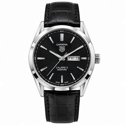 Tag Heuer Silver Black DayDate Watch