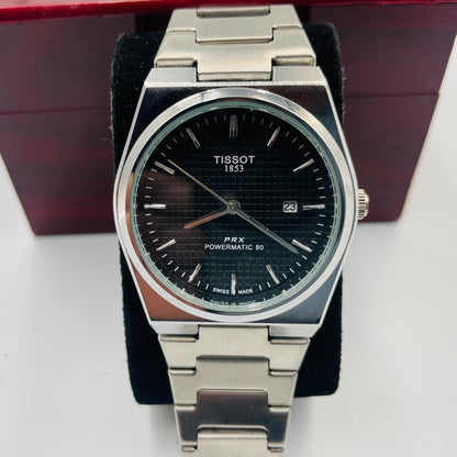PRX Silver Black PowerMatic Watch